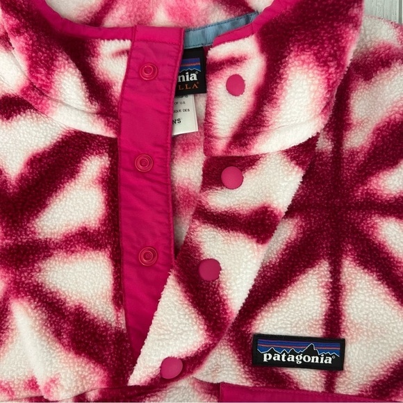 Patagonia Synchilla Tie Die Snap Pullover Pink Diamond - Picture 5 of 13